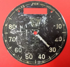 QUADRANTE FONDELLO CONTACHILOMETRI SMITHS 80 MPH DIAL ODOMETER SPEEDOMETER - Imagen 1 de 1