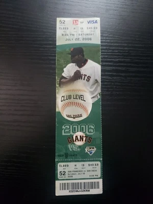 Boleto de los Gigantes de SF 2006 Foto 1 de 2