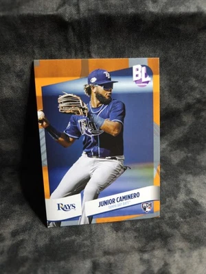 2024 Topps Big League - Junior Caminero #126 (RC) Electric Orange  - Image 1 of 2