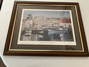 Limited Edition framed print of The old Custom House Padstow by Bill Lindsey - Picture 1 of 6