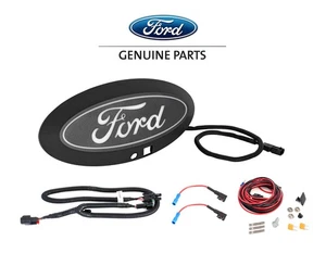 2023-2026 Super Duty w/ Camera OEM LED 14" Light Up Front Grille Emblem Black - Bild 1 von 9