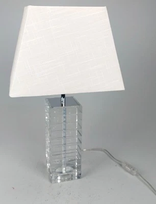 DM. 3038 Steinhauer Acryl/Lucite  Lampe zeitloses klassisches Design ca. 51 cm - Bild 1 von 4