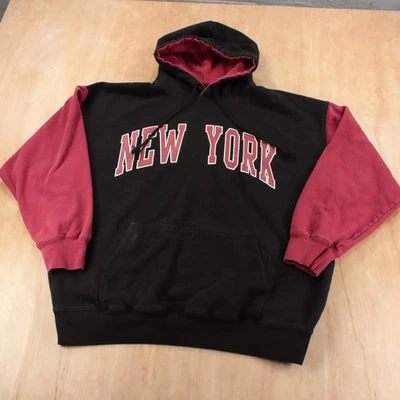 Brandy Melville John Galt Nueva York hechizout bloques de colores sudadera con capucha OSFA Foto 1 de 4