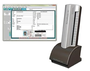 Medical Insurance Card and ID Card Scanner (w/Scan-ID LITE, for Windows) - Picture 1 of 5