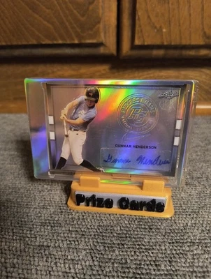 2018 Leaf Perfect Game National Showcase Metal Autographs Gunnar Henderson - Image 1 of 2