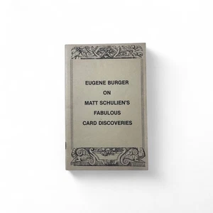 MATT SCHULIEN'S FABULOUS CARD DISCOVERIES BY EUGENE BURGER / Vintage Magic Book - Picture 1 of 2