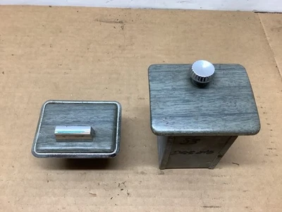 1951 52 53 DESOTO Dash Ash Trays Gray Woodgrain off 53’ Nice Oem 1A12606 - Image 1 of 4