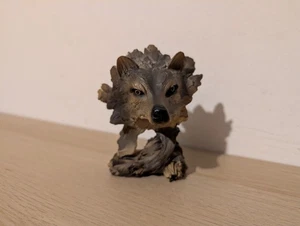 INDIANER INDIANER WOLF BÜSTE Statue SHUDEHILL Geschenkartikel 4 Zoll - Bild 1 von 9