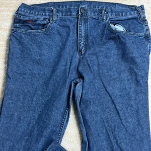 Benchmark Pants Women 14 Blue Flame Resistant Workwear Denim USA Made - Picture 1 of 11