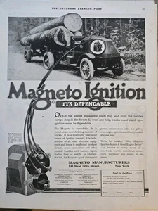 1920 Magnetozündung It's zuverlässig Holz LKW KFZ Oldtimer Anzeige  - Bild 1 von 1