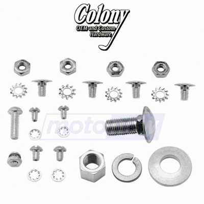 Colony Wheel Hub Outer Cover Screw Kit for 1936-1950 Harley Davidson E - kw - Изображение 1 из 4