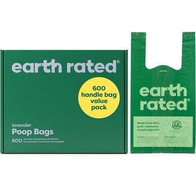 Bolsas para caca de perro con clasificación Earth, a prueba de fugas, lavanda - 600 bolsas con asa ENVÍO RÁPIDO Foto 1 de 4