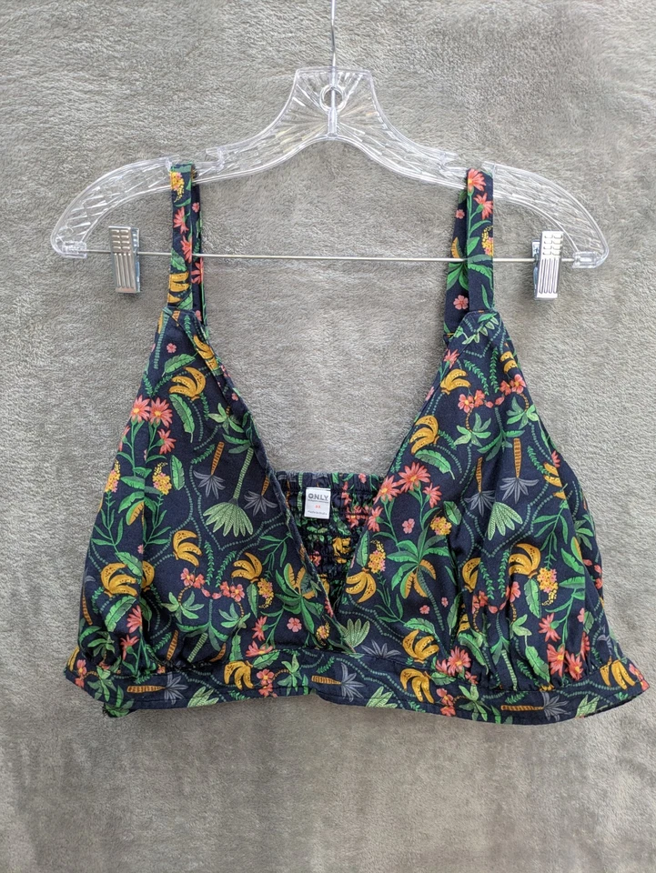 Women's Bralette Plus Size 3X Floral Tropical Jungle Bohemian - Image 1 of 4