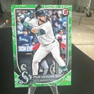 Tyler Locklear 2025 Bowman RC #93 GREEN BANDANA SP /99 - Picture 1 of 2