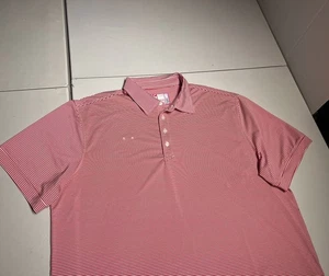Chick-Fil-A Shirt Men’s XL Red Stripe Polo Oobe Employee Uniform Hydrochill - Picture 1 of 11