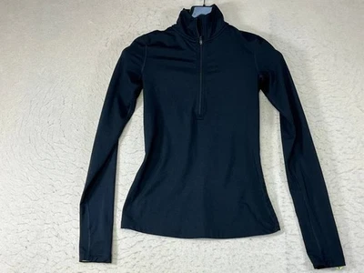 Nike Shirt Womens XS Dri Fit Long Sleeve Black Zip Up Training Running - Image 1 of 4