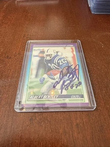 1990 SCORE ALBERT BENTLEY AUTOGRAMM AUTO #135 INDIANAPOLIS COLTS - Bild 1 von 2