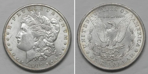 X4833  1904-O Morgan Dollar, BU Cover