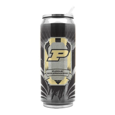 Purdue Boilermakers Stainless Steel 16.9oz Thermo Can [NEW] Mug Tumbler Coffee Cover