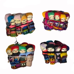 Wholesale Bundle of 12 Handmade 1" Guatemalan Worry Dolls – Handcrafted Folk Art - Picture 1 of 2