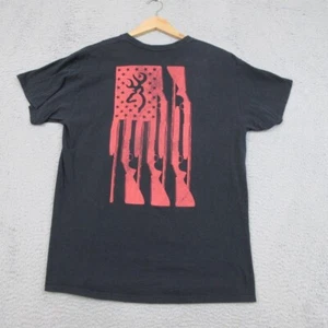 Camicia Browning Uomo L Nera Logo Oscurante Outdoor Buckmark Tee Caccia Casual - Foto 1 di 15