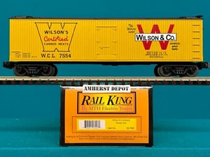 30-7822 MTH Railking Wilson & Company Reefer O/O27 nuovo - Foto 1 di 1
