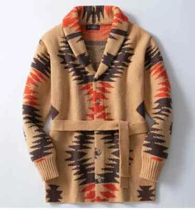 Men Casual Winter Warm Knitted Sweater Coat Long Sleeve Outwear Jacket Cardigan - Picture 1 of 10