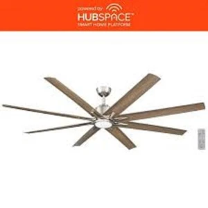 72" Smart Kensgrove II  Indoor/Outdoor Ceiling Fan Nickel Replacement Parts - Picture 1 of 24