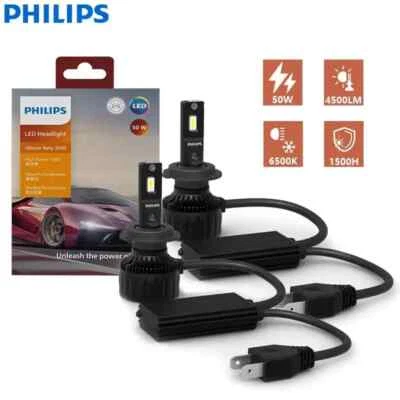 Philips Ultinon Rally 3550 LED H4 H7 H11 HB3 HB4 HIR2 100W 9000LM Car Head Lamps - Image 1 of 4