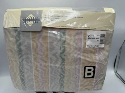 JC Penny Home Collection 180 Thread Count Twin Sheet Set NEW Carlyle - Image 1 of 4