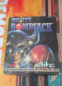 Mighty Bombjack (Elite 1990) Commodore 64 (Tape, Box, Manual) 8-bit works - Bild 1 von 3