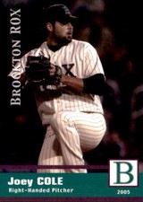 2005 Brockton Rox Grandstand #27 Joey Cole Port St Lucie Florida Baseball Card