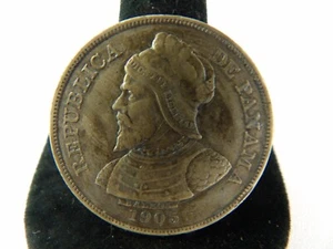 1905 Panama 50 Centesimos Silver Coin (4) - Picture 1 of 3