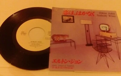 Elton John Nobody Wins vinyl single record japanese import 7PP-31  - Image 1 of 4
