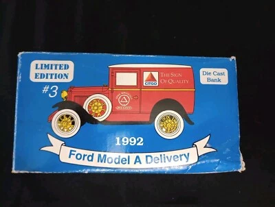 Liberty Classics Ford Modelo A Panel Entrega Citgo Petróleo Die Cast Bank 1992 Foto 1 de 4