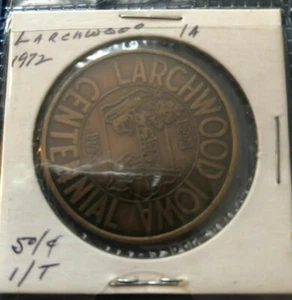 LARCHWOOD 1972 COIN IOWA 50C GOOD CONDITION - Picture 1 of 2