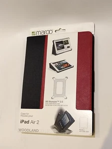 Maroo Tablet Case Folio Drop Protection For Ipad Air 2 Black & Red - Afbeelding 1 van 5