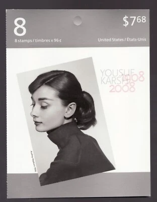 Scarce 2008 - #2272a BK377 -  Canada Stamps / Audrey Hepburn / Karsh photo - Image 1 of 2