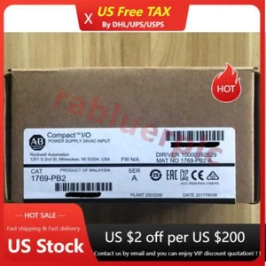 Neu versiegelt AB 1769-PB2/A CompactLogix DC 2A/0,8A Netzteil USA kostenlose Steuer - Bild 1 von 4