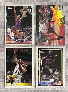 Dennis Rodman NBA Basketball Lot Of (4) Cards