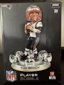 Tom Brady Player Bobble Head FOCO 6 Super Bowl Rings New England Patriots Rare - Picture 1 of 6