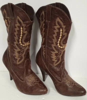 BOTAS VAQUERAS ELLIE NUEVAS MUJER TALLA 7 TACÓN 4" ALTO. Nuevo - SIN CAJA.  Foto 1 de 4