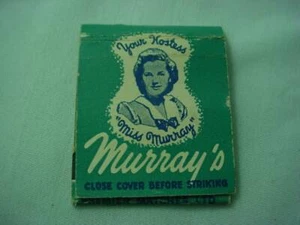 Miss Murray's Restaurant & Laurel Room Laurentien Hotel Advertising Matchbook - Picture 1 of 4