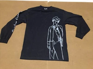 Vintage Napoleon Dynamite Shirt M Black Long Sleeve Genuine Mighty Fine Brand - Picture 1 of 9