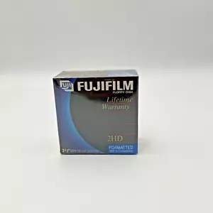 Fuji Film 2HD 3.5" Floppy Disk For IBM & Compatibles - Factory Sealed 10 Count - Picture 1 of 6