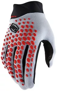 Ride100 Geomatic Gloves Grey/Racer Red Medium -Open Box - Picture 1 of 1