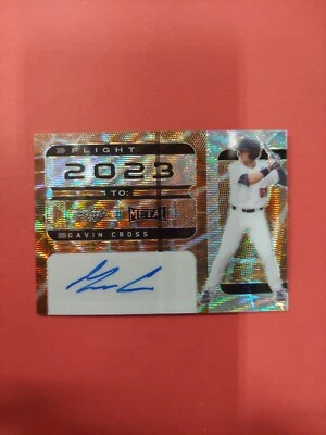 2022 Leaf Metal Draft Baseball 1/1 Giraffe  Flight To 2023 Gavin Cross - Image 1 of 3