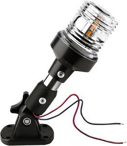 Boat Anchor Light,White LED Stern Light for Boat 3 Nautical Mile Bimini Top Ligh - Picture 1 of 12