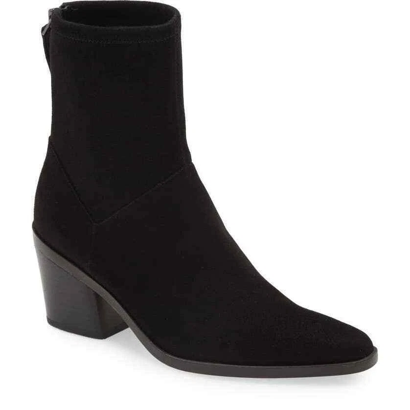 27 EDICIÓN por NATURALIZER Negro Gamuza Cuero BERKLEY 2 Trabajo Chic Botín 7 EE. UU. DSPLY Foto 1 de 4