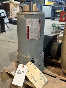 GE General Electric 5CD124TE001B K-3 Motor 2HP 1750/2050RPM 149ATC Item No. 650 - Picture 1 of 2
